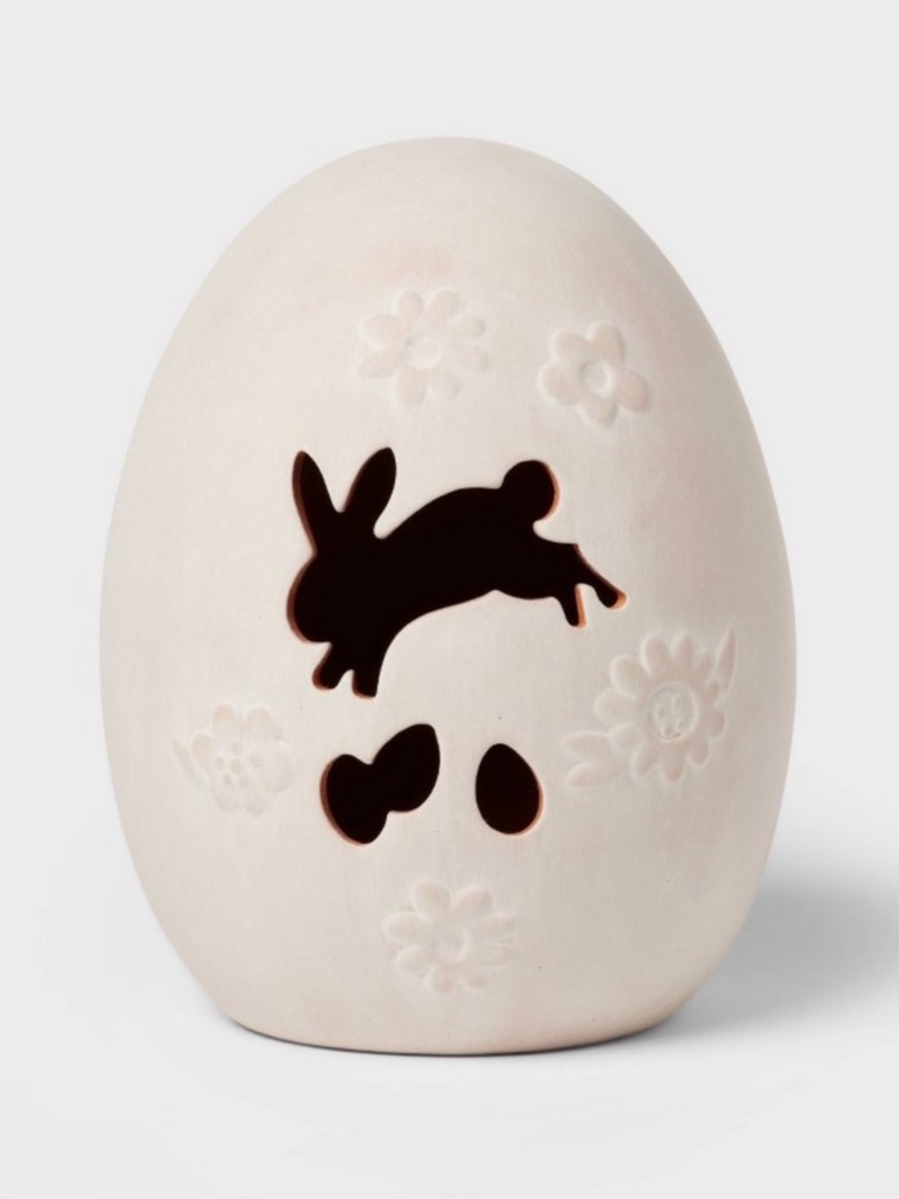 Target Spritz 8" Decorative Terracotta Egg in Off-White w/ Bunny Cutouts, 2026